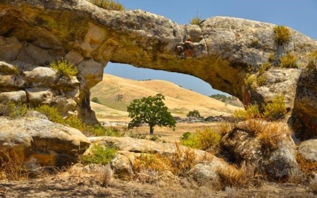 The Stony Valley Arch is a ceremonial location associated with an 18th century Salinan Indian village. Fort Hunter Liggett has over 700 recorded archaeological sites dating back at least 8,000 years and contains some of the best preserved archaeological sites along the central coast of California.  The cultural resources program coordinates with range operations to avoid impacts to resources in support of military training.
