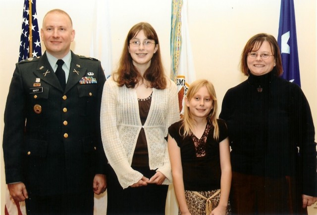 Army brat&#39;s father&#39;s promotion