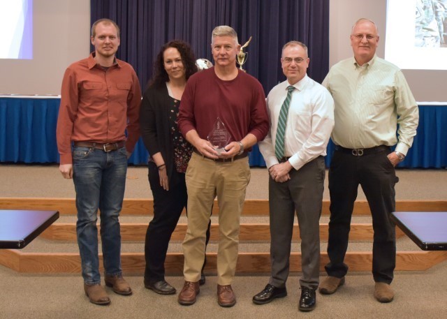 Arkansas Army National Guard Environmental Team receives the Environmental Quality Award for Non-industrial Installations.