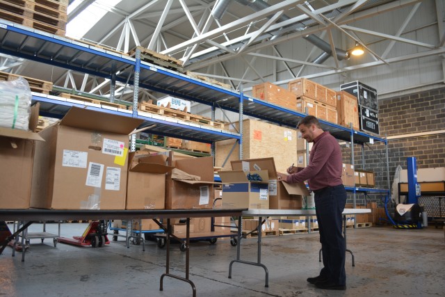 Personal protective equipment at warehouse