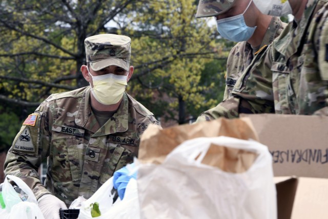 Maryland Army Guard members ensure residents receive food