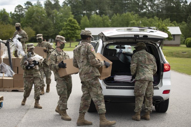 N.C. Guard helps distribute food during COVID-19 response