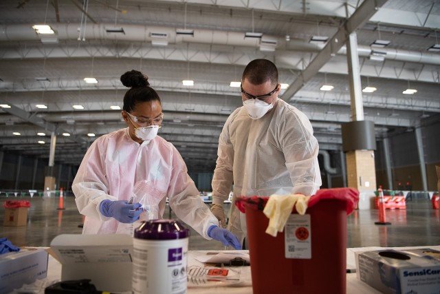 Oklahoma Guard supports Health Department with COVID-19 testing