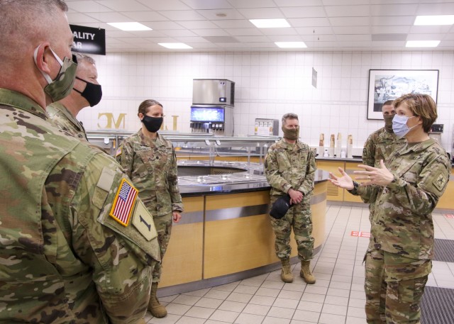 Landstuhl Regional Medical Center welcomed Brig. Gen. Paula Lodi, Army Medical Command's deputy chief of staff for operations, G-3/5/7, during a tour of operations at LRMC, April 28.