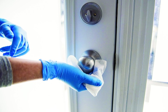 Army environmental science and health experts say remaining vigilant and practicing proper cleaning procedures, hygiene and social distancing is as important as ever for military communities as the COVID-19 pandemic continues.