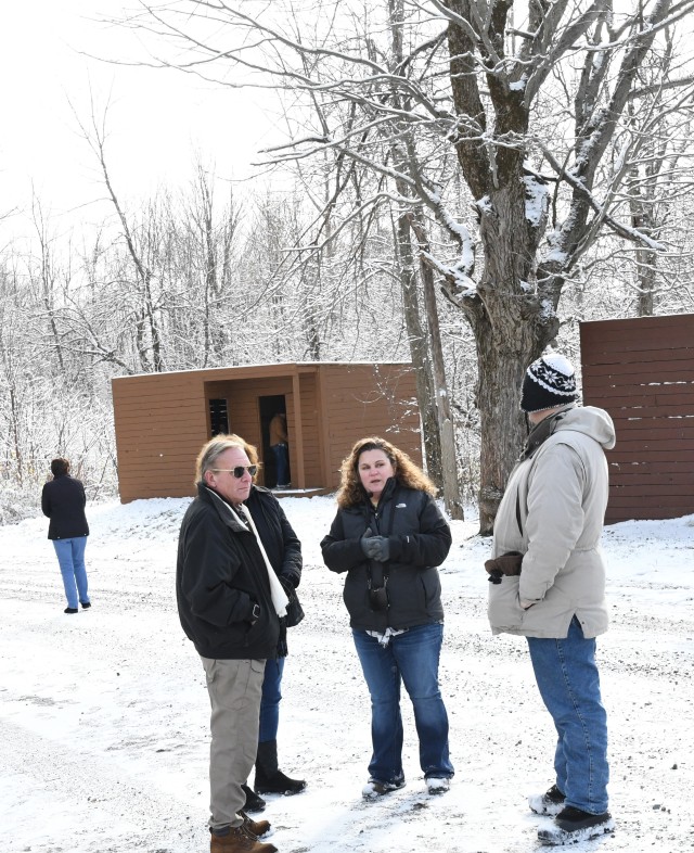 Heather Wagner, Fort Drum Environmental Division public outreach and education coordinator, shares Fort Drum history with community members during a past Lost Villages Tour on post. Now, she is continuing the program by recording a series of...