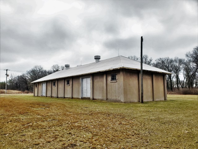 This concrete storehouse, shown March 26, 2020, is the oldest standing building at Fort McCoy, Wis. The building was built in 1911 and its location was once next to the southern spur of the joint Chicago and northwestern-Chicago, Milwaukee, and...