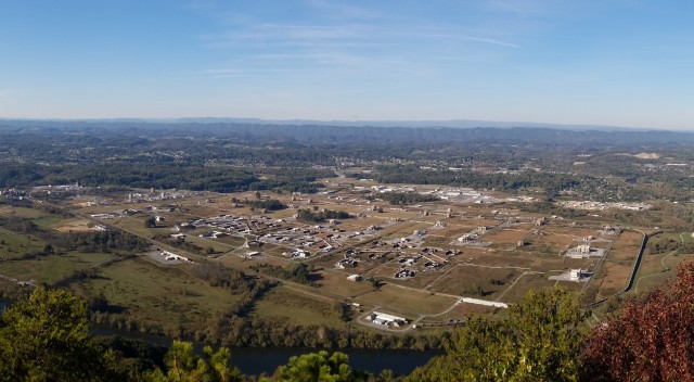 An aerial view of Holston Army Ammunition Plant in Kingsport, Tenn. Holston AAP produces explosives for the Department of Defense.