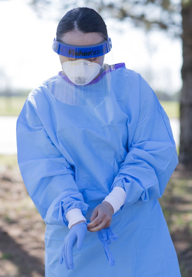 Oklahoma National Guard medics support COVID-19 testing