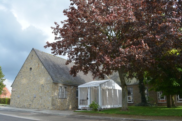 CHIEVRES, Belgium -- Teams from U.S. Army Garrison Benelux and its mission partners planned and converted chapel building at Caserne Daumerie into a medical holding facility. Medical personnel at the facility will be able to treat service members...