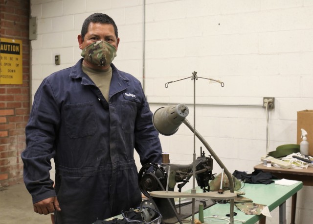 Cal National Guard welder sews face masks to combat COVID-19