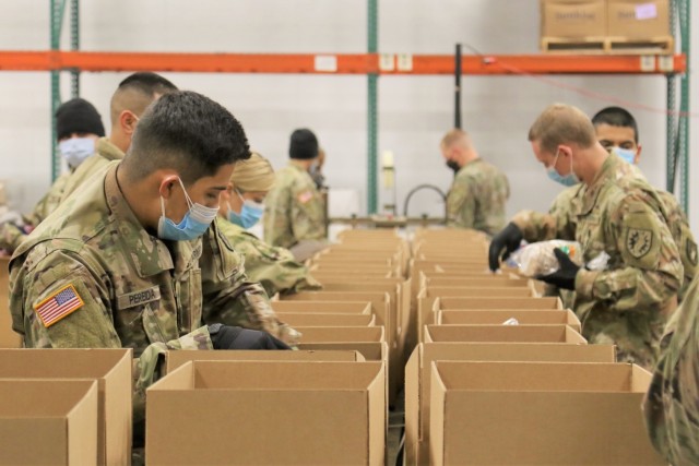 Cal Guard Soldiers aid Los Angeles-area food banks