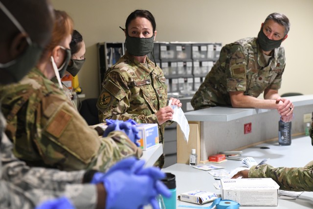 NC National Guard sets up COVID-19 medical support shelter