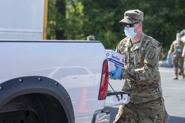North Carolina Guard members distribute PPE across state