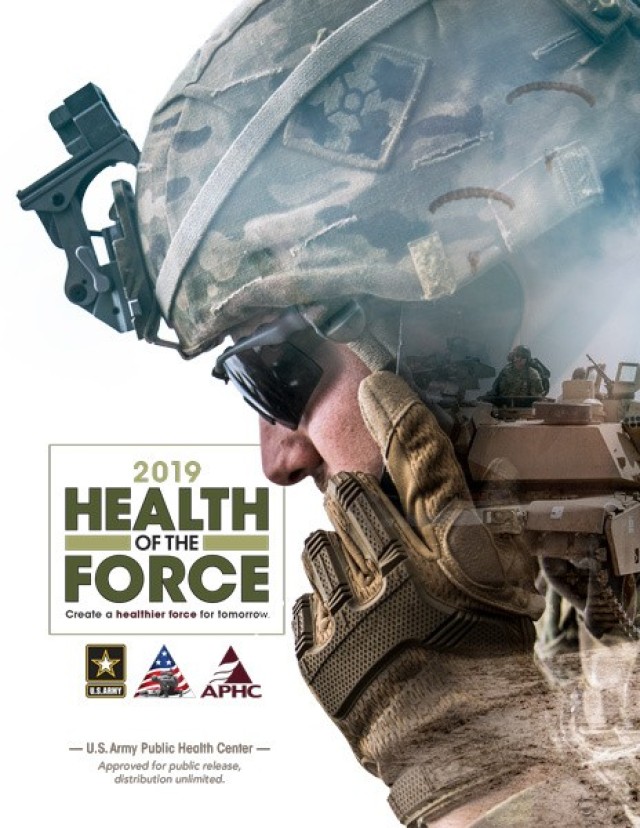 The fifth annual edition of the Health of the Force report makes Soldier health and readiness information accessible to a wide array of stakeholders, including military medical professionals, Soldiers, and the larger community. (Photo illustration courtesy U.S. Army Public Health Center )