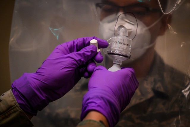 21st WMD-CST test PPE to protect Guard, medical staff