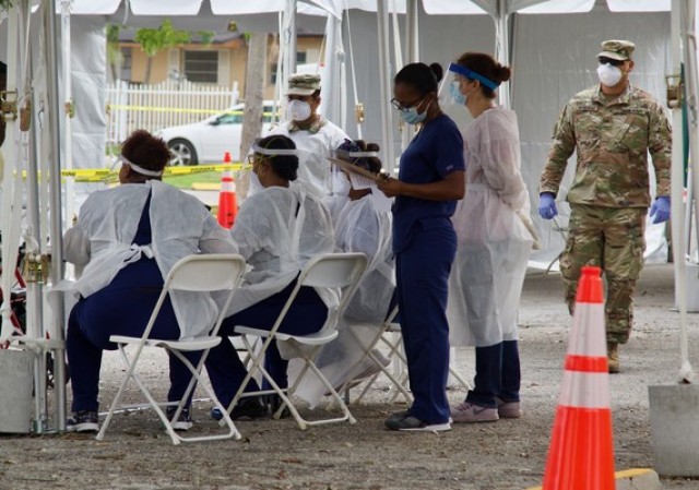 Florida National Guard supports two new walk-up test sites