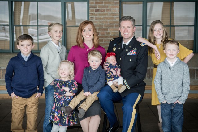 The Taylor family poses for a photo in December 2017.