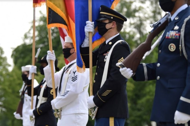 Color guard amid corona