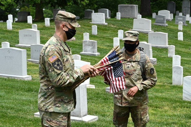 Army Chaplains participate in &#34;Flags In&#34; Tribute
