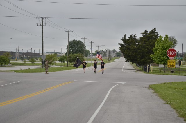 During a 24-hour Run for the Fallen, Soldiers assigned to 2nd Battalion, 327th Infantry Regiment, 1st Brigade Combat Team, 101st Airborne Division (Air Assault), volunteer to run for blocks of time May 21-22 to honor fallen No Slack Soldiers.