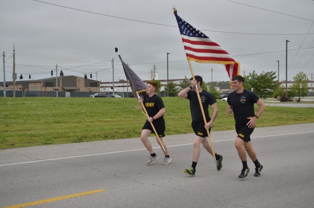 During a 24-hour Run for the Fallen, Soldiers assigned to 2nd Battalion, 327th Infantry Regiment, 1st Brigade Combat Team, 101st Airborne Division (Air Assault), volunteer to run for blocks of time May 21-22 to honor fallen No Slack Soldiers.