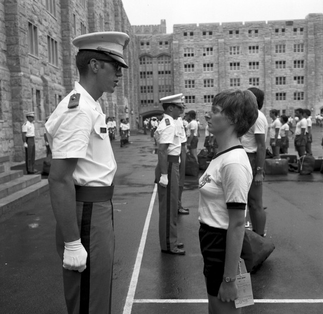 On July 7, 1976, the U.S. Military Academy welcomed 1,452 new cadets on Reception Day, including 119 women marking the first time women enrolled at West Point in the academy&#39;s history. Four years later, 62 women would graduate as members of the Class of 1980 becoming the first female members of the Long Gray Line. (Photos from Signal Corps Collection, U.S. Military Academy Archives_