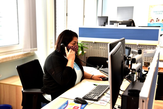 Parent Central Services staff members work to respond to customer inquiries 
about Child and Youth Services re-openings and contact customers with 
information.