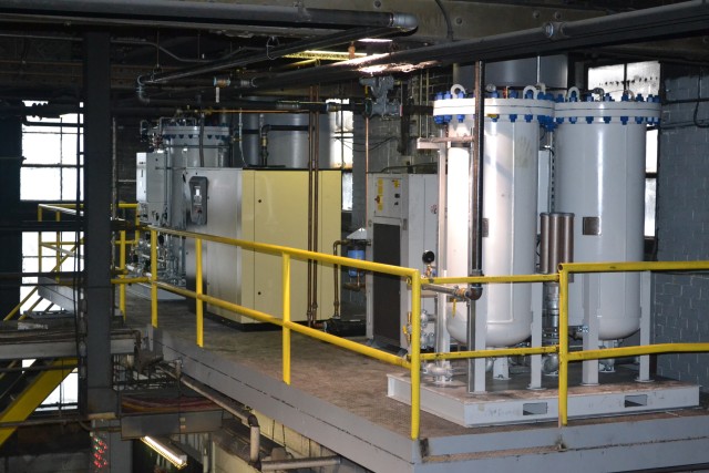 The new nitrogen generators generate enough nitrogen for SCAAP’s production process.  This reduces the need to purchase nitrogen on the open market, resulting in a $224,000 annual cost avoidance in nitrogen consumption.