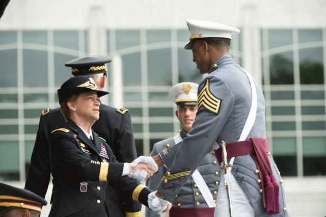 Maj. Gen. Diana Holland, Class of 1990, served as the Commandant of Cadets at the U.S. Military Academy from December 2015 to September 2017. She was the first woman to hold a senior leader position at West Point.