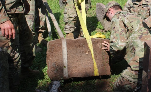 NY National Guard repairs World War I Soldier&#39;s grave marker