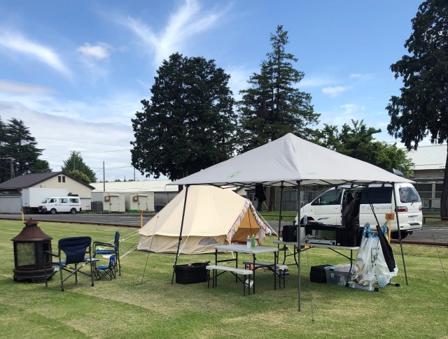 The Estabrook family camps at Sagami General Depot, Japan, during Memorial Day weekend in May.
Photo by Ken Estabrook, U.S. Army Garrison Japan