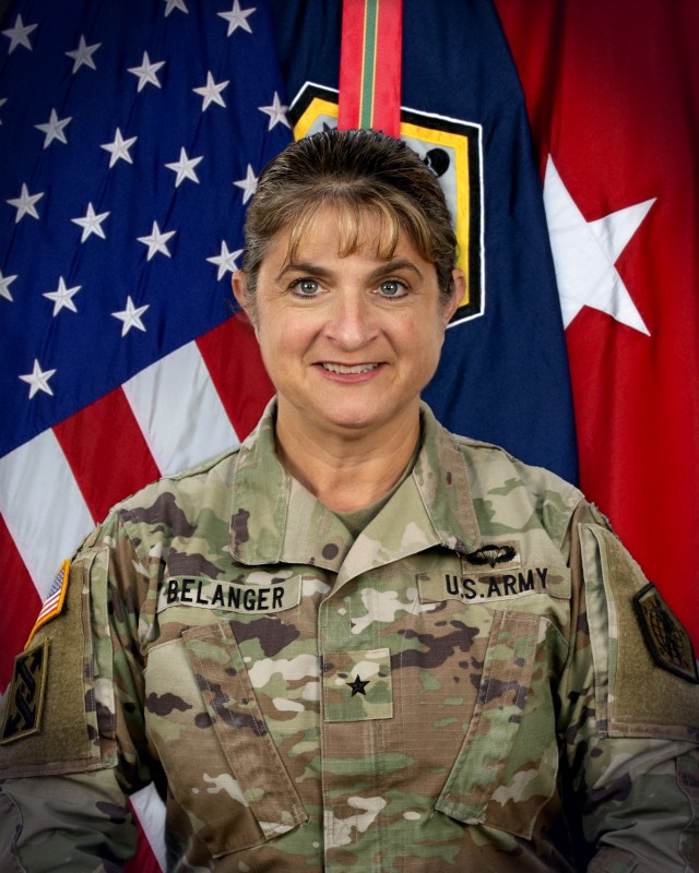 Brig. Gen. Kris Belanger assumed responsibility as deputy commanding general for U.S. Army Human Resources Command during an Investiture Ceremony at Fort Knox, Ky, June 1.
