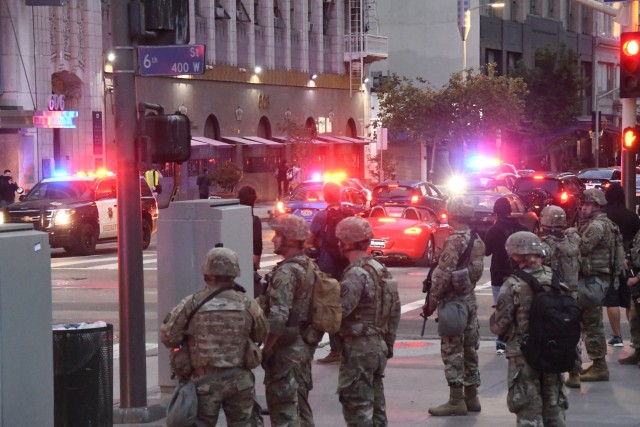 Cal Guard’s Joint Task Force-79 Mobilized For Civil Unrest In Los ...