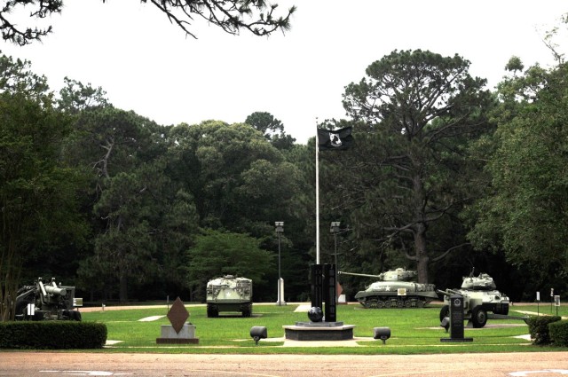 Entrance to the Joint Readiness Training Center and Fort Polk's Warrior Memorial park off Louisiana Avenue.