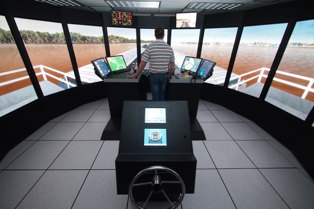 The Ship Tow Simulator at the U.S. Army Engineer Research and Development Center’s (ERDC) Coastal and Hydraulics Laboratory aides in testing and improving navigation channel design. The Navigation Research, Development and Technology (RD&T)...