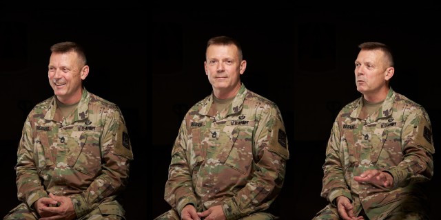 U.S. Army Reserve Sgt. 1st Class Robert Reeves, a telecommunications chief with the 335th Signal Command (Theater), poses for a portrait at East Point, Georgia, May 28, 2020. Soldiers from the 335th Signal Command (Theater) headquarters took part in the U.S. Army's "Why I Serve" campaign to shed light on the various reasons people join the military. (U.S. Army photo by Staff Sgt. Leron Richards)