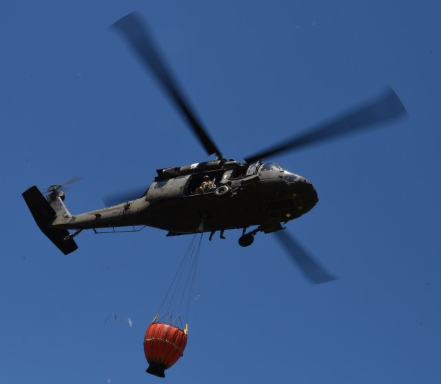 NY Guard aviators team with Rangers on water bucket training