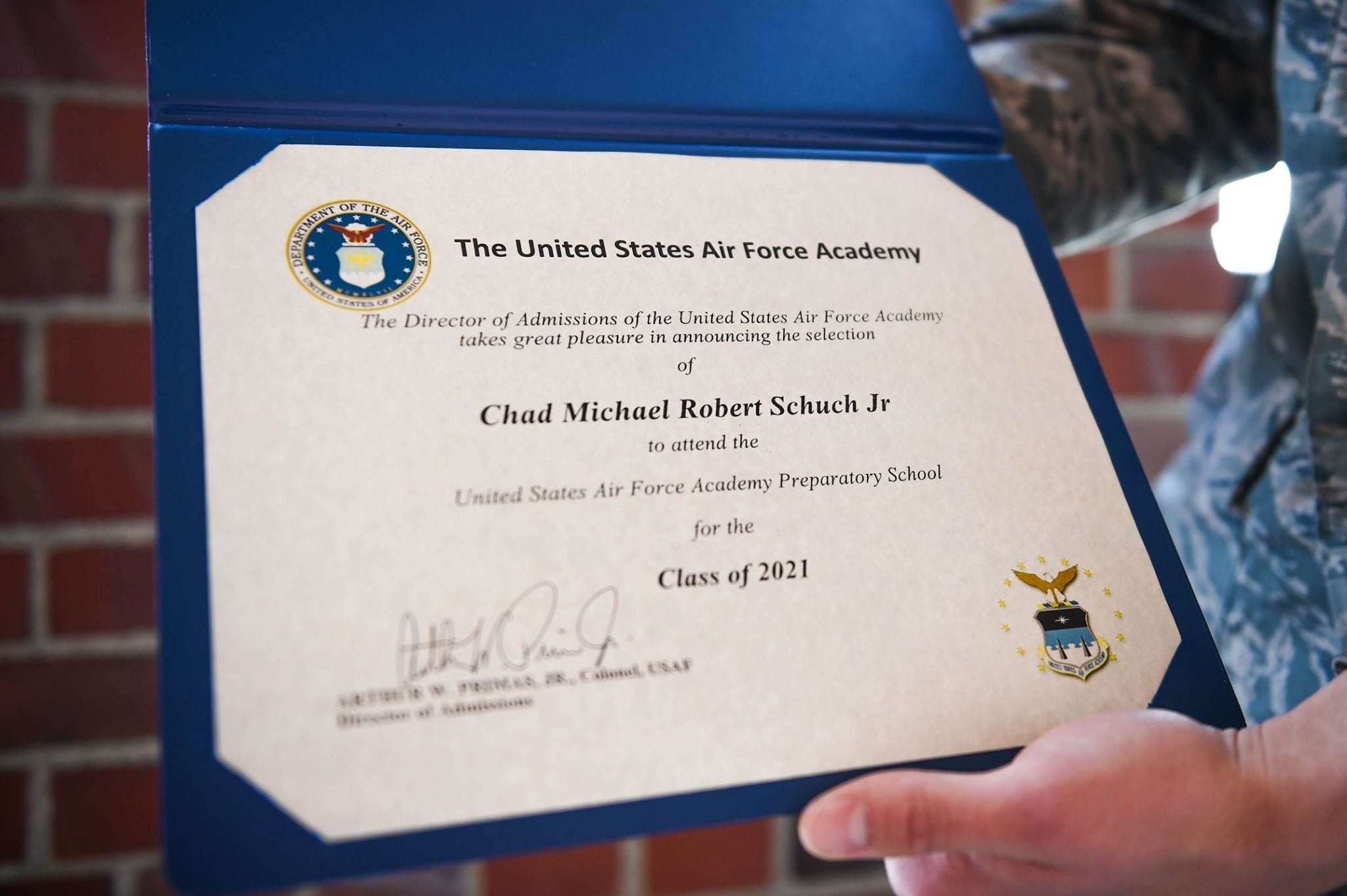 62nd AMXS Airman accepted to Air Force Academy class of 2025 Article
