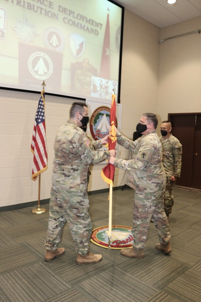 Hilberg takes command of 599th Transportation Brigade