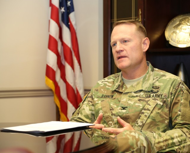 Col. Eric Rannow serves as the military deputy for the U.S. Army Combat Capabilities Development Command Aviation & Missile Center.