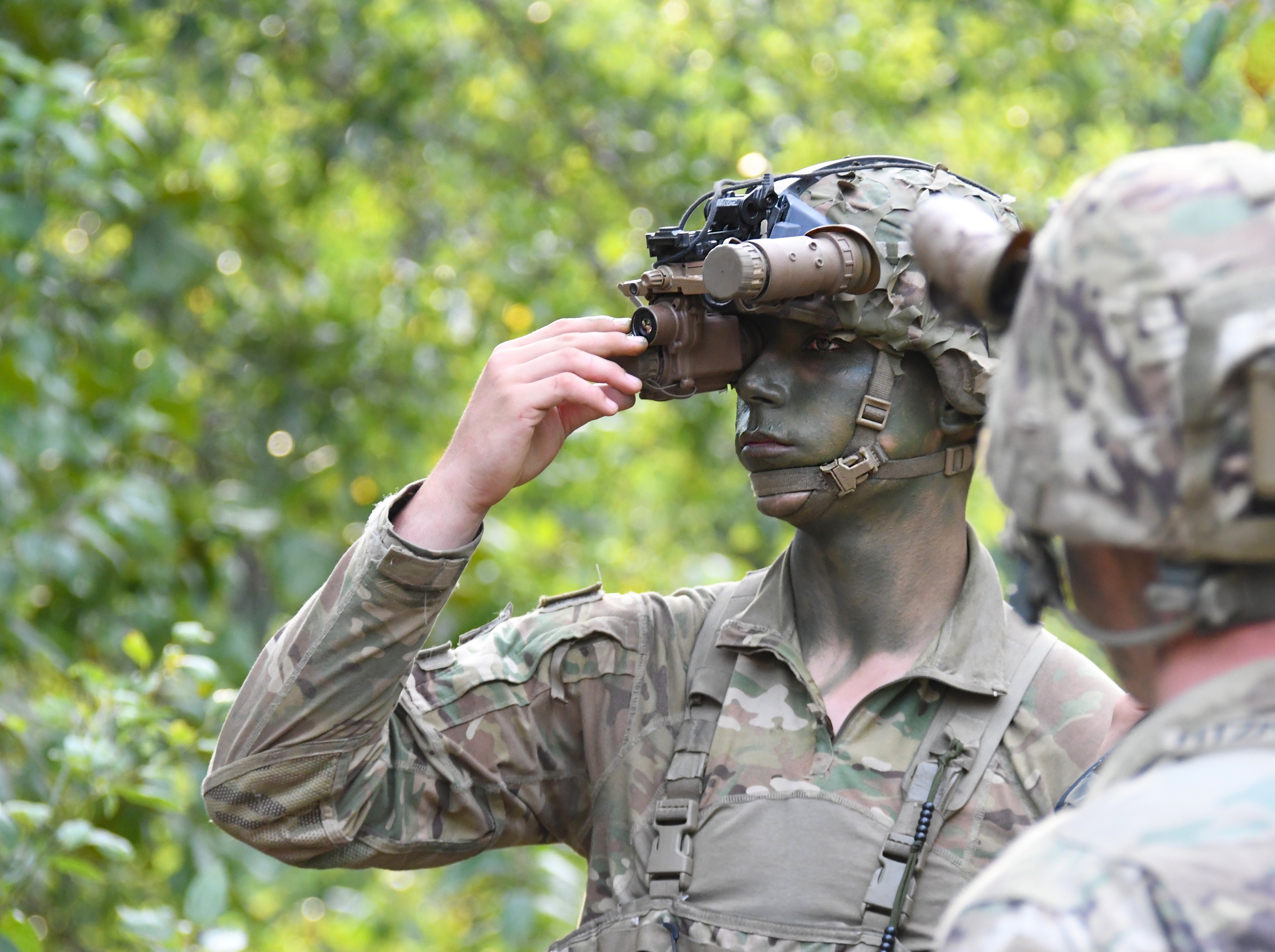 Military Binocular View