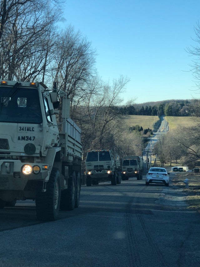 Army convoy