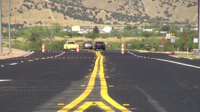 Pavement improvement project at Fort Huachuca, Arizona.