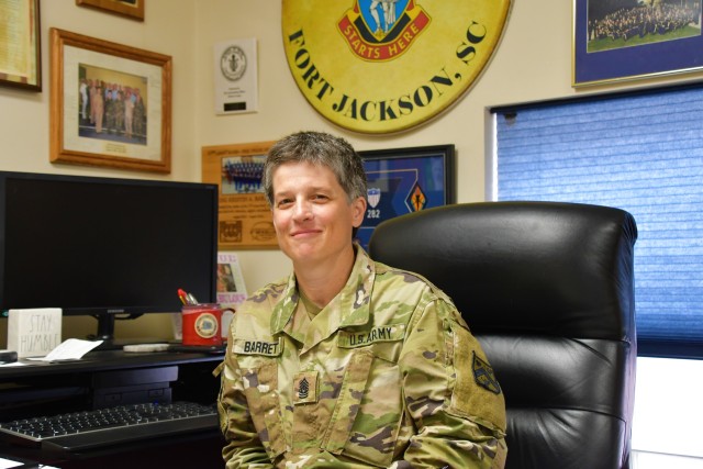 Command Sgt. Maj. Kristin Barrett,  Senior Enlisted Advisor for the Special Troops Battalion, U.S. Army Combined Arms Center at Fort Leavenworth, Kansas, discusses her Army career, and why she joined and continues to serve, June 30, 2020.