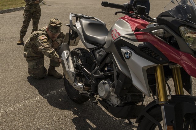 10th Army Air and Missile Defense Command Conducts Motorcycle safety training near Rhine Ordnance Barracks, Kaiserslautern, Germany on July 1, 2020.