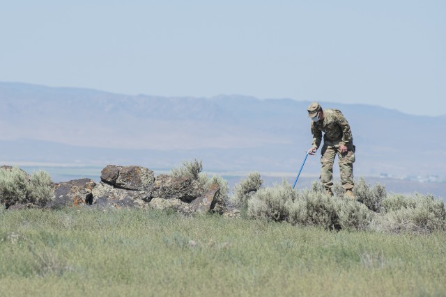 Key military leaders assist with tagging and the study of rattlesnakes