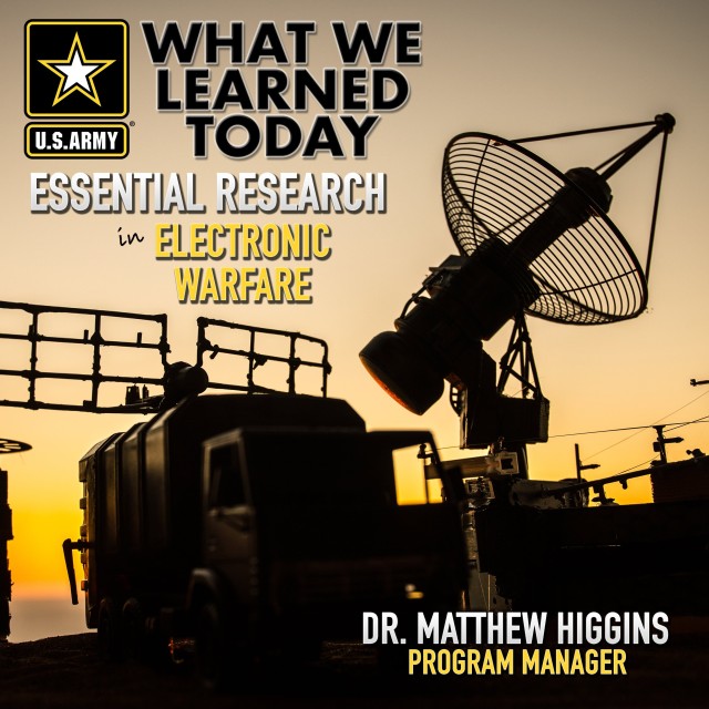 CCDC Army Research Laboratory’s What We Learned Today podcast discusses essential research in electronic warfare.