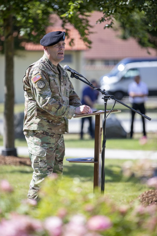 Outgoing Col. Adam Boyd of USAG Bavaria