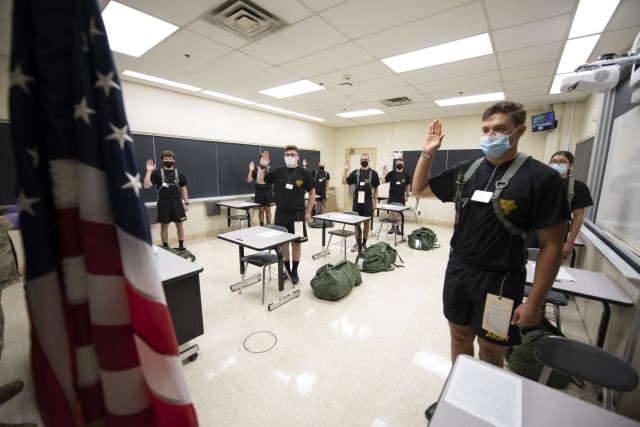 New cadets take their oath of allegiance Sunday in Thayer Hall prior to beginning their 47-month journey at West Point. “I will maintain and defend the sovereignty of the United States paramount to any and all allegiance, sovereignty, or...